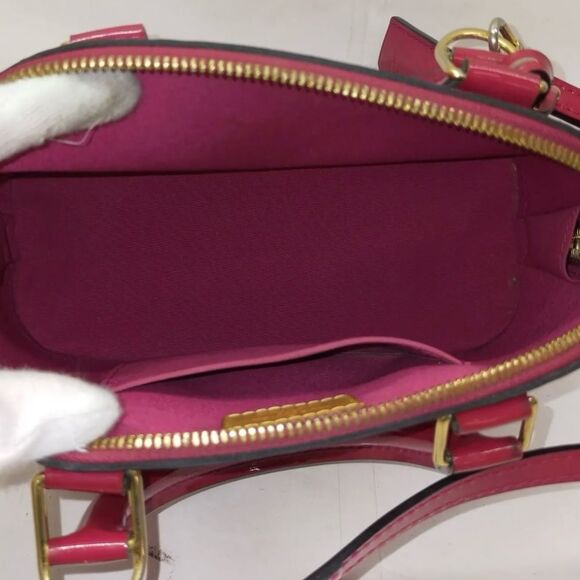 Auth Louis Vuitton Rosewood Vernis Alma BB 2way Crossbody Bag Preloved Tote - Picture 15 of 16